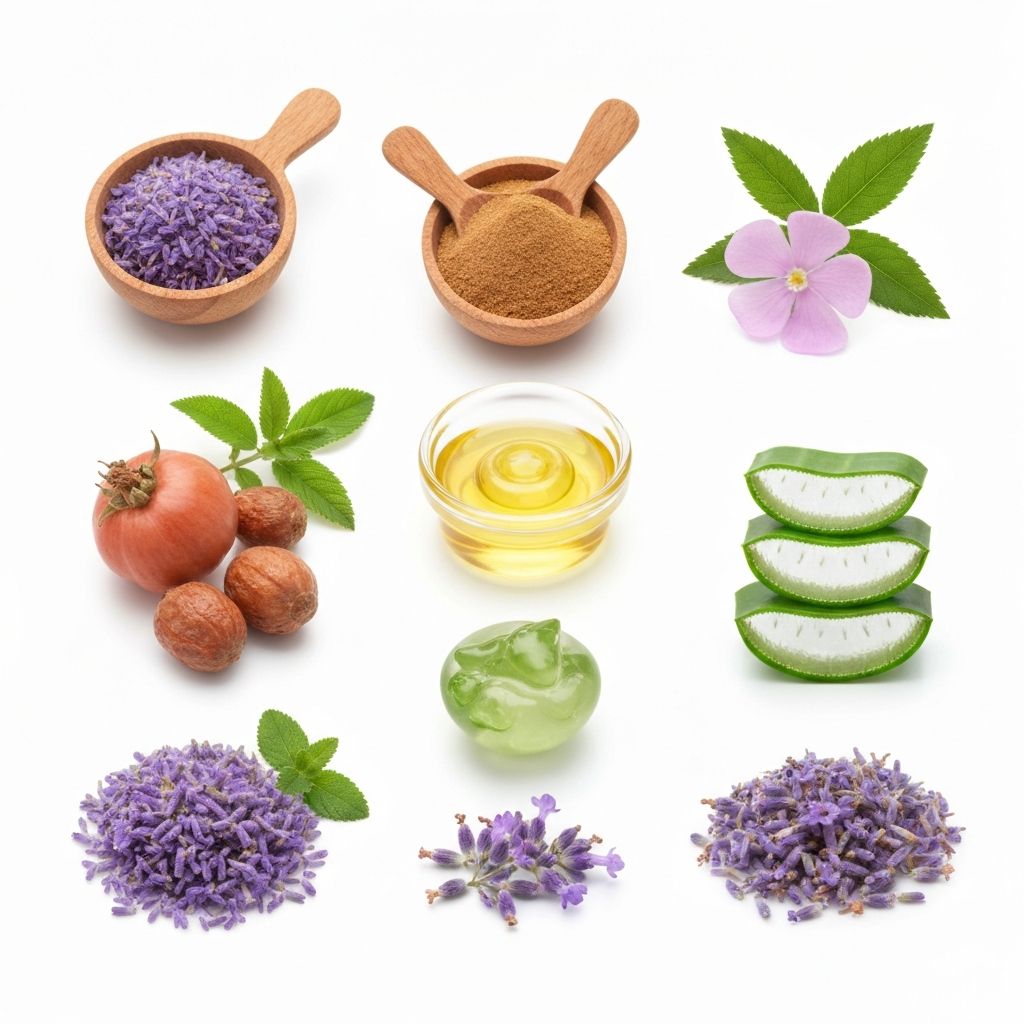 Ingredientes naturales para cuidado de la piel