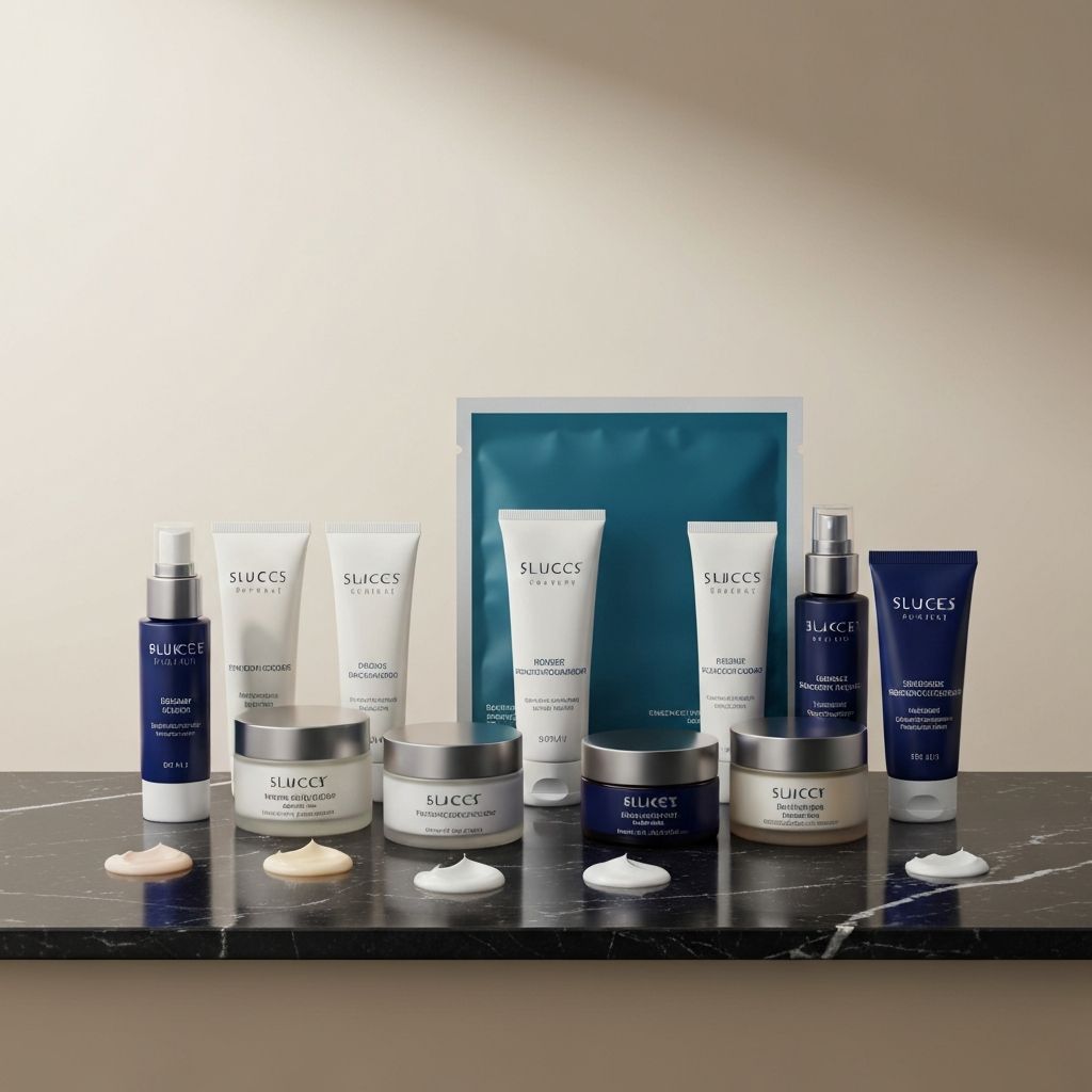 Productos de cuidado facial en kit